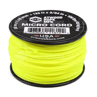 Atwood Micro Cord Braid (125 Feet) Neon Yellow Paracord
