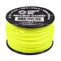 Atwood Micro Cord Braid (125 Feet) Neon Yellow Paracord
