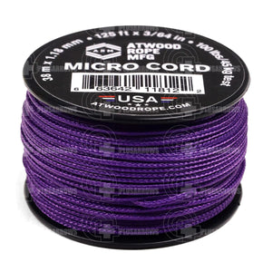 Atwood Micro Cord Braid (125 Feet) Purple Paracord
