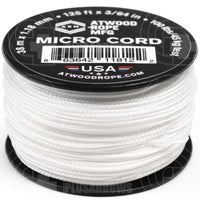 Atwood Micro Cord Braid (125 Feet) White Paracord
