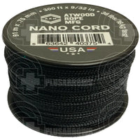 Atwood Nano Cord (300 Feet) Black Paracord
