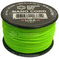 Atwood Nano Cord (300 Feet) Neon Green Paracord
