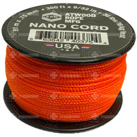 Atwood Nano Cord (300 Feet) Neon Orange Paracord