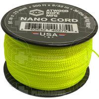 Atwood Nano Cord (300 Feet) Neon Yellow Paracord
