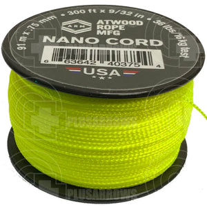 Atwood Nano Cord (300 Feet) Neon Yellow Paracord