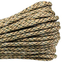 Atwood Rope 550 Paracord Braid (Camo Colors) Desert / 100 Feet Hank