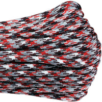 Atwood Rope 550 Paracord Braid (Camo Colors) Red Camo / 100 Feet Hank