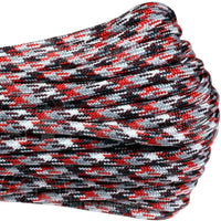 Atwood Rope 550 Paracord Braid (Camo Colors) Red Camo / 100 Feet Hank
