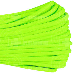 Atwood Rope 550 Paracord Braid (Solid Colours) Neon Green / 100 Feet Hank