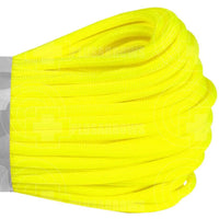 Atwood Rope 550 Paracord Braid (Solid Colours) Neon Yellow / 100 Feet Hank
