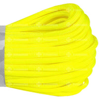 Atwood Rope 550 Paracord Braid (Solid Colours) Neon Yellow / 100 Feet Hank