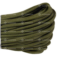 Atwood Rope 550 Paracord Braid (Solid Colours) Olive Drab / 100 Feet Hank
