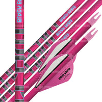 Black Eagle Carbon Hunting Fletched Pink Outlaw (6 Pack) Arrows Premade
