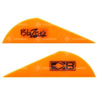 Bohning Blazer 2 Vanes (36 Pack) Neon Orange And Feathers