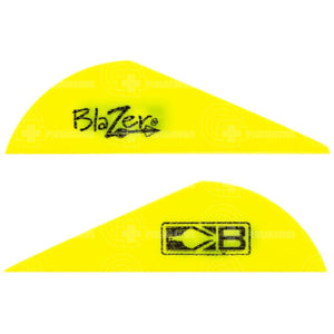 Bohning Blazer 2 Vanes (36 Pack) Neon Yellow And Feathers