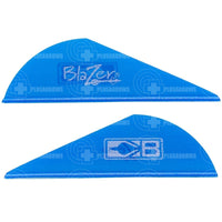 Bohning Blazer 2 Vanes (36 Pack) Satin Blue And Feathers