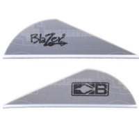 Bohning Blazer 2 Vanes (36 Pack) Silver And Feathers
