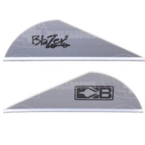 Bohning Blazer 2 Vanes (36 Pack) Silver And Feathers