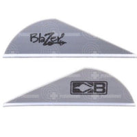 Bohning Blazer 2 Vanes (36 Pack) Silver And Feathers