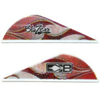 Bohning Blazer 2 True Colour Vanes (24 Pack) Red Rusted Flame And Feathers