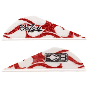 Bohning Blazer 2 True Colour Vanes (24 Pack) Red And White Flame Feathers
