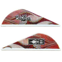 Bohning Blazer 2 True Colour Vanes (24 Pack) Red Rusted Flame And Feathers
