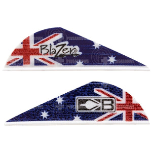 Bohning Blazer 2 True Colour Vanes (24 Pack) Aussie Flag And Feathers