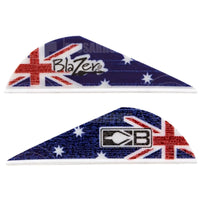 Bohning Blazer 2 True Colour Vanes (24 Pack) Aussie Flag And Feathers
