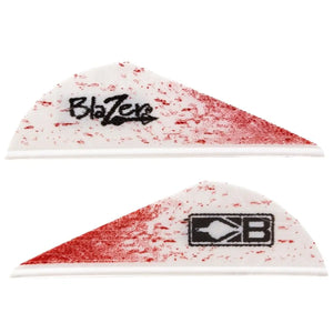 Bohning Blazer 2 True Colour Vanes (24 Pack) White Splatter And Feathers