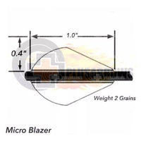 Bohning Micro Blazer 1" Vanes Archery Arrow Fletches - Plusarrows Archery Hunting Outdoors
