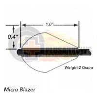 Bohning Micro Blazer 1" Vanes Archery Arrow Fletches - Plusarrows Archery Hunting Outdoors
