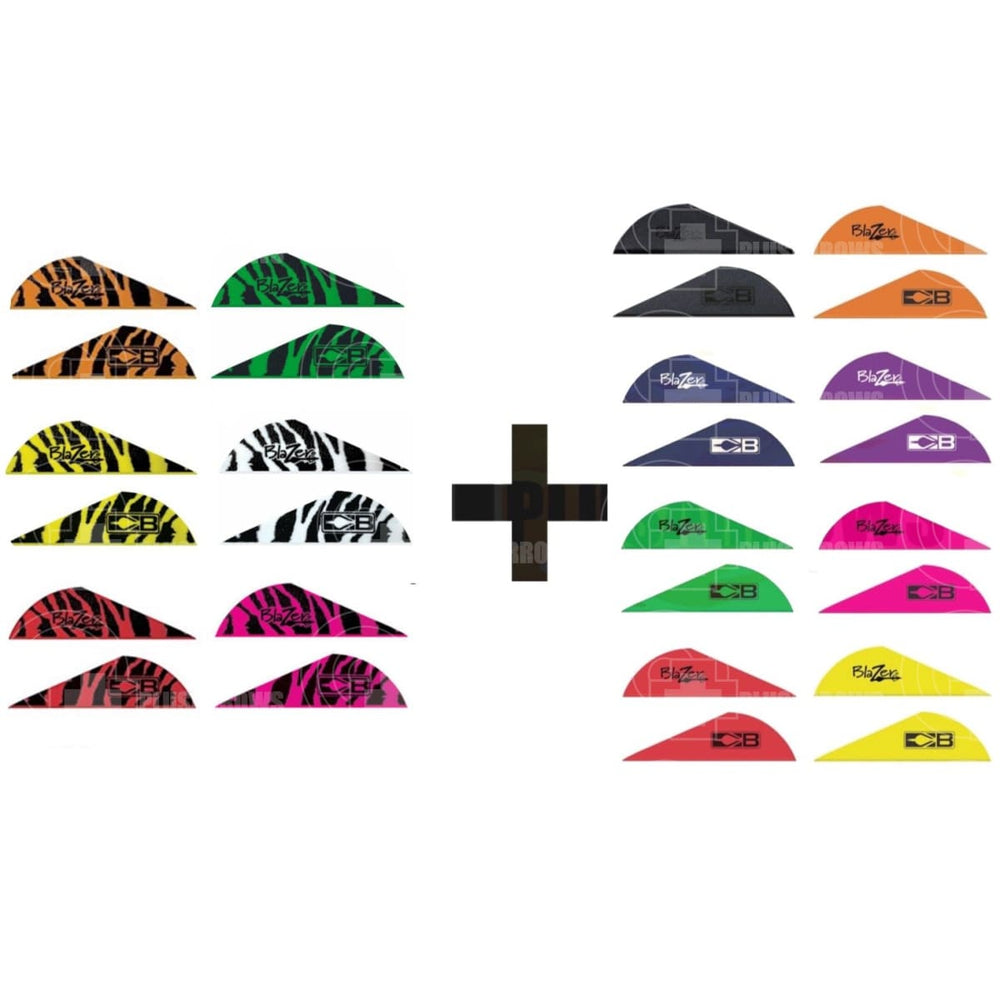Bohning Tiger Blazer Vanes Two Colour Choice 36 Pack (12 + 24)