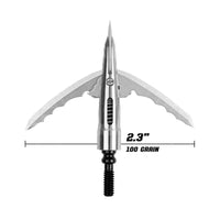Bowmar Beast COC Titanium Mechanical Broadhead (3 Pack) - 2.3” / 100 Grain - Broadhead
