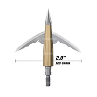 Bowmar Beast Mechanical Broadhead 2.0” / 125 Grain Broad Heads & Small Game Points
