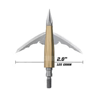 Bowmar Beast Mechanical Broadhead 2.0” / 125 Grain Broad Heads & Small Game Points
