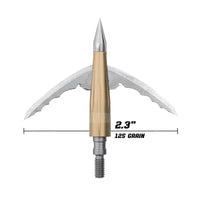 Bowmar Beast Mechanical Broadhead 2.3” / 125 Grain Broad Heads & Small Game Points
