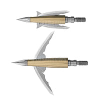 Bowmar Beast Mechanical Broadhead (3 Pack) 100 Grain / 2.0” Broad Heads & Small Game Points