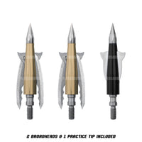 Bowmar Beast 2.3’’ Mechanical Broadhead 125 Grain Broad Heads & Small Game Points
