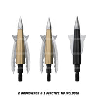 Bowmar Beast 2.3’’ Mechanical Broadhead 100 Grain Broad Heads & Small Game Points
