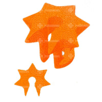 Bowmar Nose Button Orange Peep Sight & Kisser
