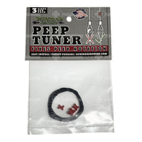 Bowmar Peep Tuner Red Sight & Kisser Button
