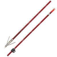 Cajun Carbon Infused Bow Fishing Red Arrow With Point And Safety Slide