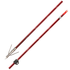 Cajun Carbon Infused Bow Fishing Red Arrow With Point And Safety Slide