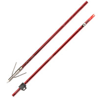 Cajun Carbon Infused Bow Fishing Red Arrow With Point And Safety Slide
