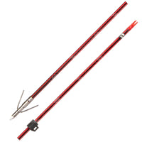 Cajun Carbon Infused Bow Fishing Red Arrow With Point And Safety Slide
