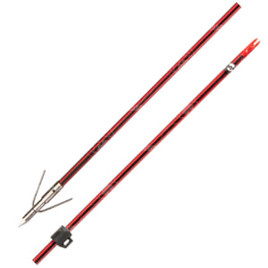 Cajun Carbon Infused Bow Fishing Red Arrow With Point And Safety Slide