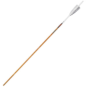 Carbon Legacy Shield Cut White Feather Fletched Arrows (6 Pk) Premade