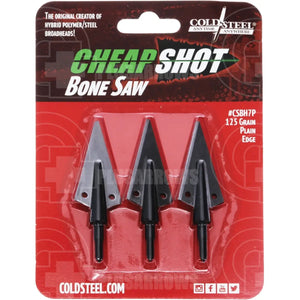 Cheap Shot Bone Saw Broad Head (3 Pack) Heads & Small Game Points