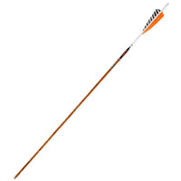 Easton Carbon Legacy Shield Cut Orange Feather Fletched Arrows (6 Pk) - Arrows Premade
