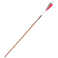 Easton Carbon Legacy Shield Cut Red Feather Fletched Arrows (6 Pk) - Arrows Premade
